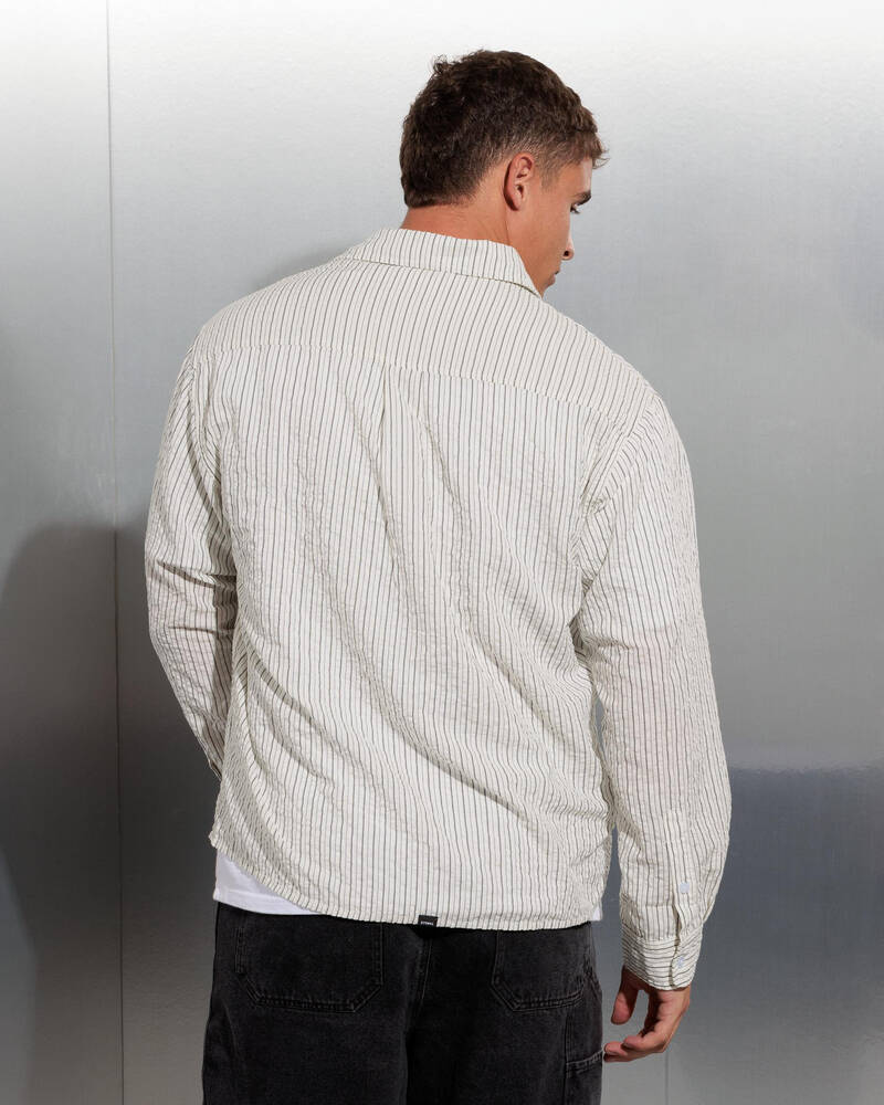 Thrills Double Time Cropped Long Sleeve Shirt for Mens