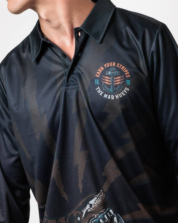 The Mad Hueys Earn Stripes Fishing Shirt for Mens