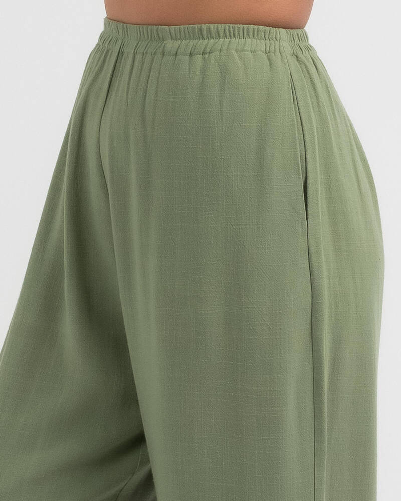 Ava And Ever Girls' Santa Monica Beach Pants In Sage - Fast Shipping ...