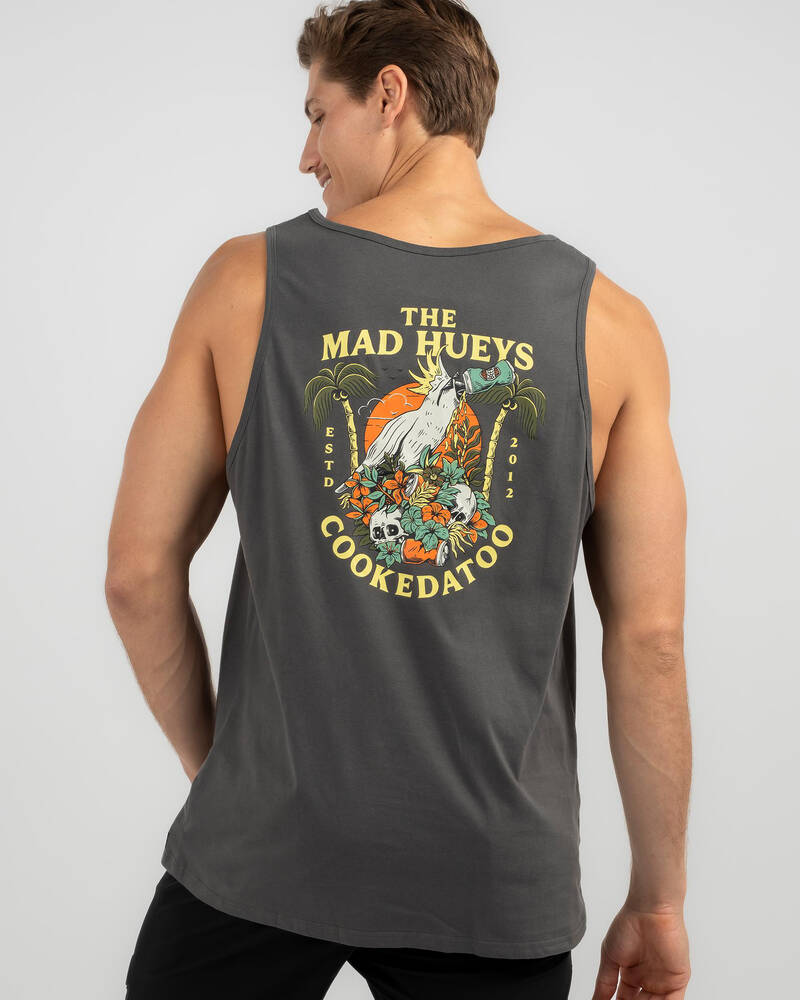 Shop The Mad Hueys Cookedatoo III Singlet In Charcoal Fast Shipping & Easy Returns City