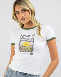 M/SF/T Sheeps Gold Ringer T-Shirt for Womens image number null
