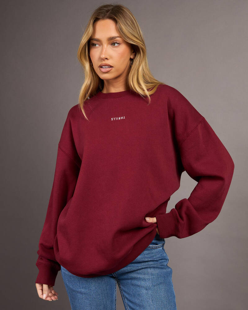 Thrills Minimal Thrills Slouch Crew Sweatshirt for Womens
