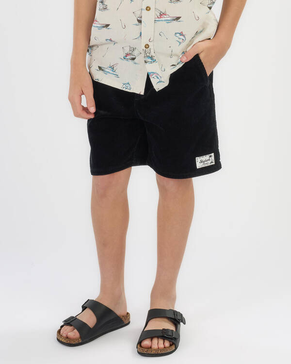 Boys' Cord Elastic Waist Shorts