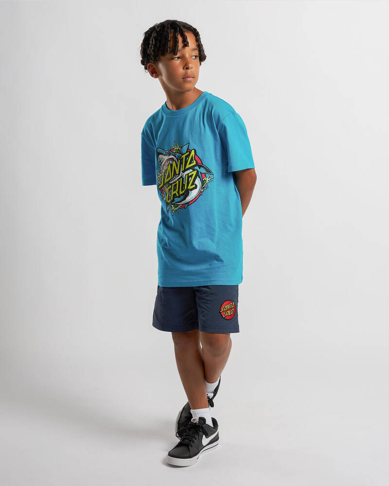 Santa Cruz Boys' Shark Dot Front T-Shirt for Mens
