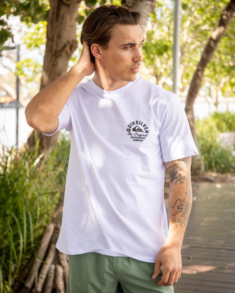 Quiksilver Circled Script T-Shirt for Mens