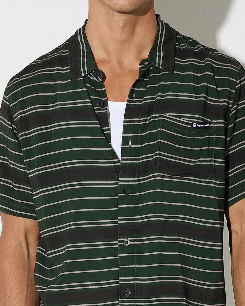 The Mad Hueys Hueys Stripe Short Sleeve Shirt for Mens