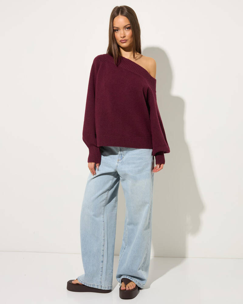 Ava And Ever Megi Off Shoulder Knit Jumper for Womens