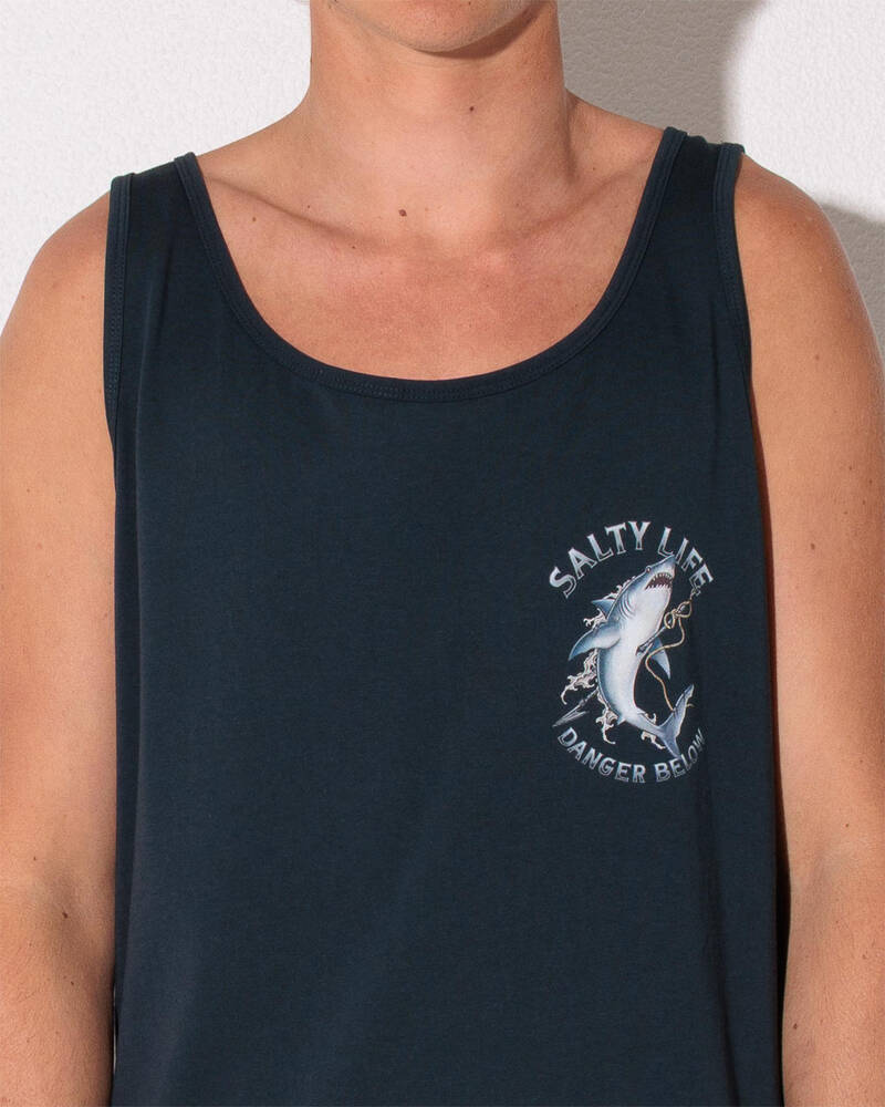 Salty Life Ocean's Wrath Singlet for Mens