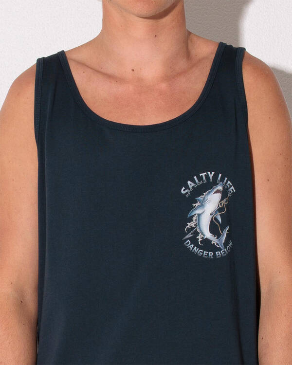 Salty Life Ocean's Wrath Singlet for Mens