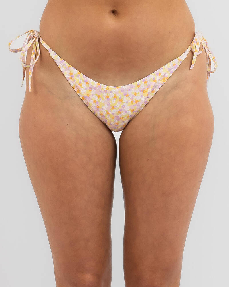 Rhythm Euphoria Floral High Cut Tie Side Bikini Bottom for Womens