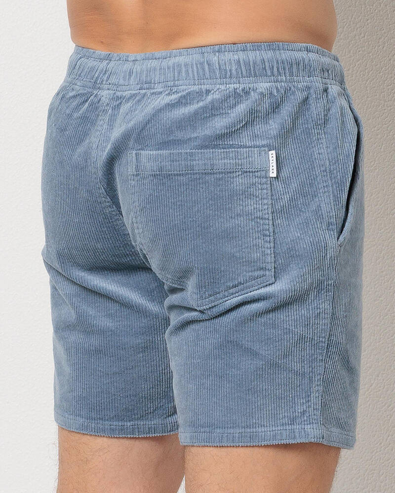 Skylark Texture Elastic Waist Shorts for Mens