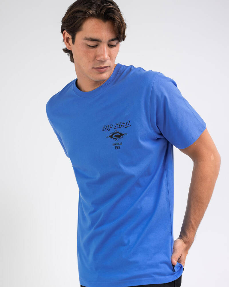 Rip Curl Fade Out Icon T-Shirt for Mens