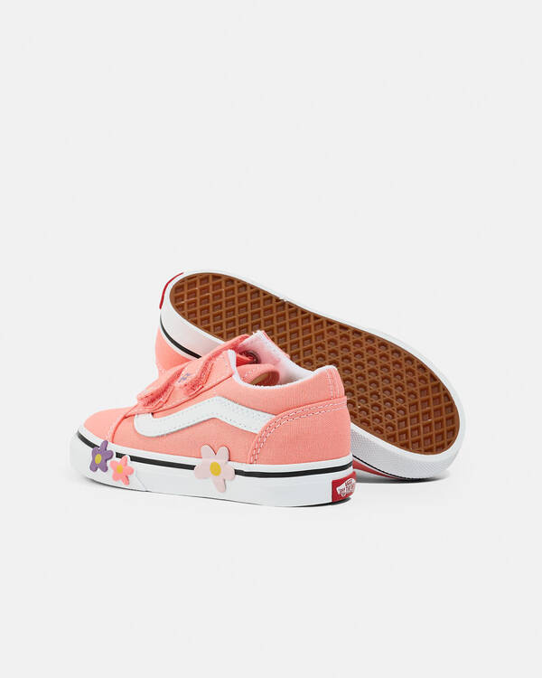 Vans Toddlers' Old Skool V Flower Shoes for Womens