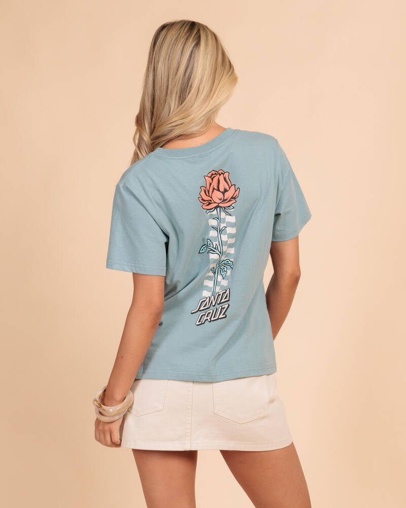 Santa Cruz Rosette Tower Ring Chest T-Shirt for Womens
