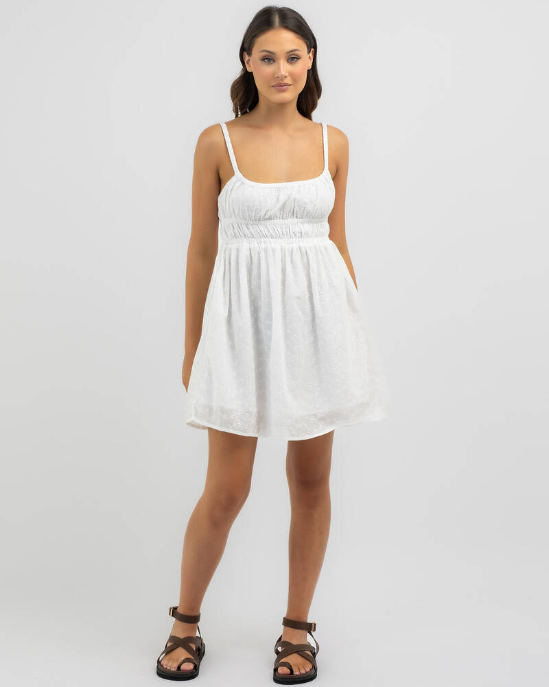 Rhythm Fae Broderie Mini Dress for Womens