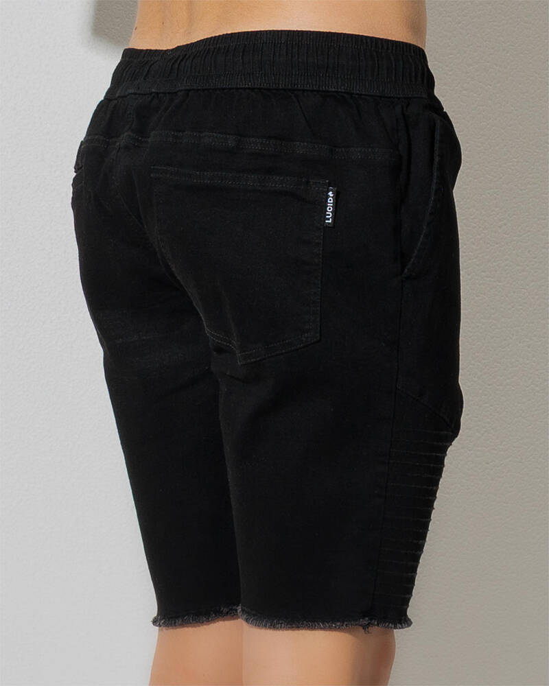 Lucid Arcade Elastic Waist Shorts for Mens