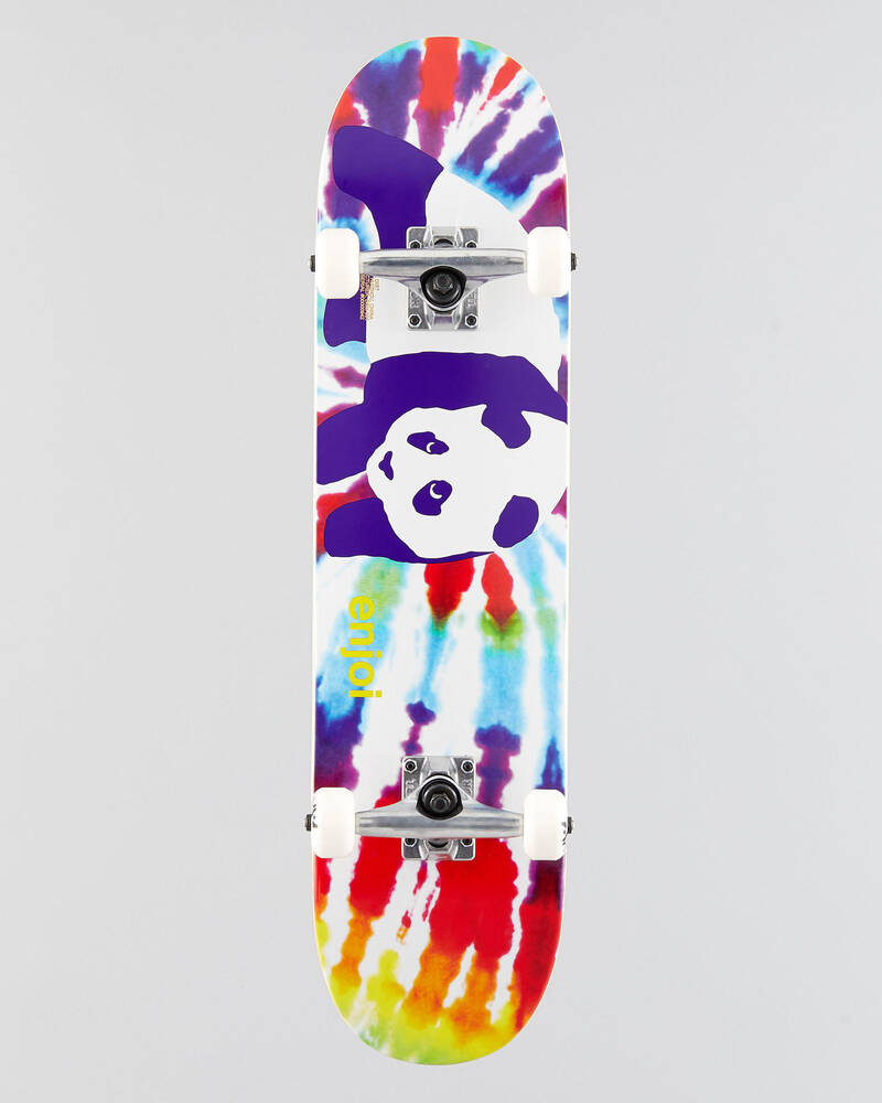 Enjoi Tie Dye Youth 7.375" Complete Skateboard for Mens