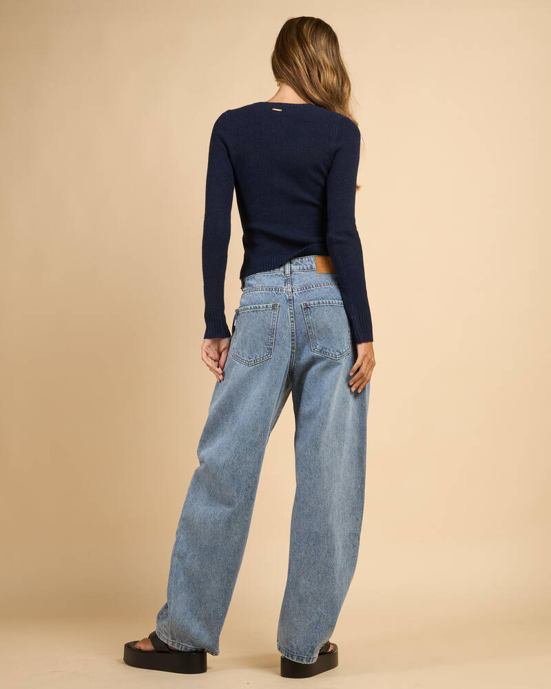 DESU Cyndi Barrel Leg Jeans for Womens