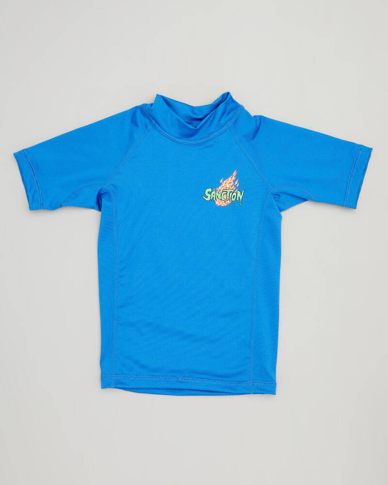 Sanction Toddlers' Burnout Short Sleeve Rash Vest for Mens