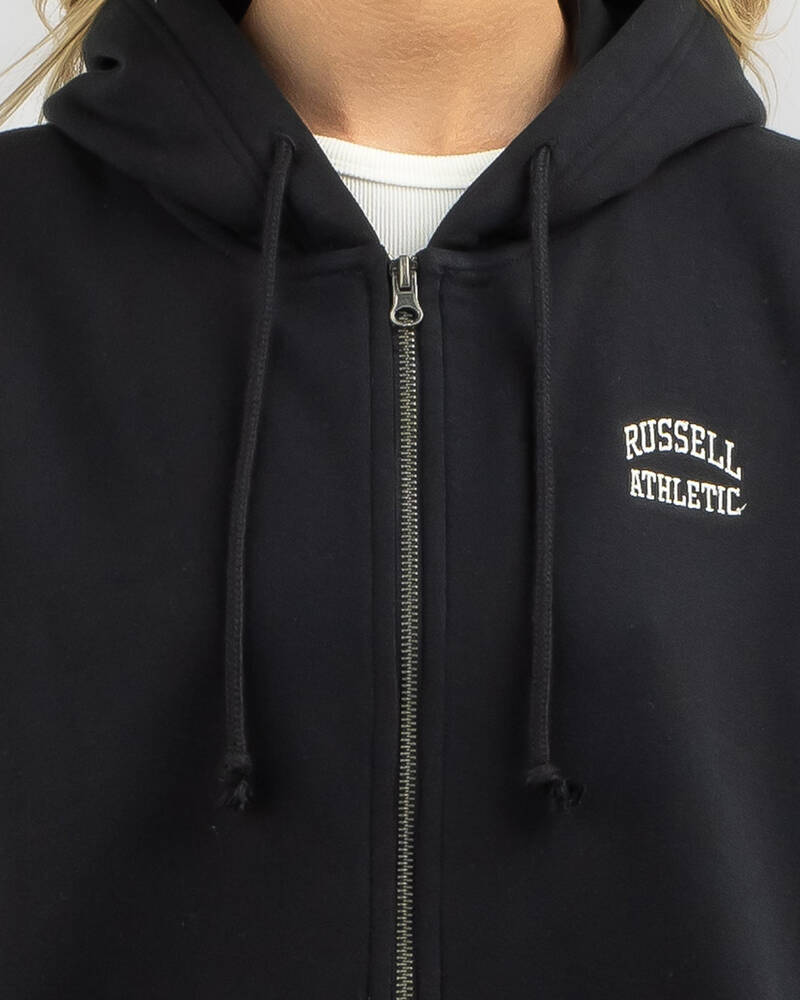 Russell Athletic Originals Embroidered Zip Through Hoodie for Womens
