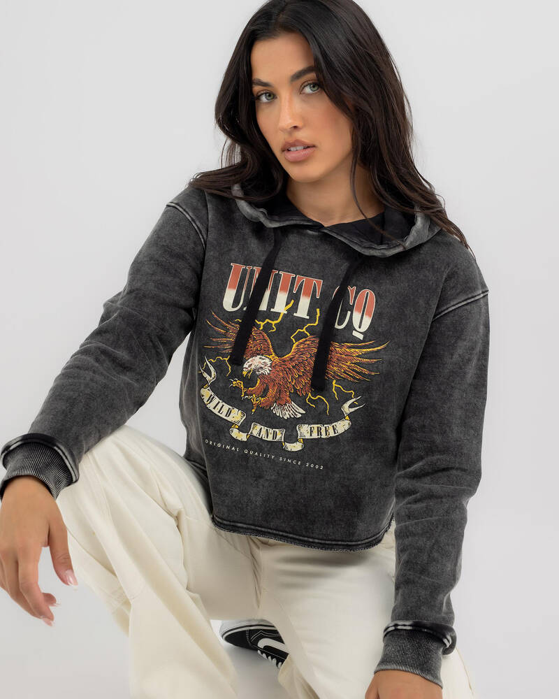 Unit Womens Twilight Cropped Pullover Hoodie for Womens