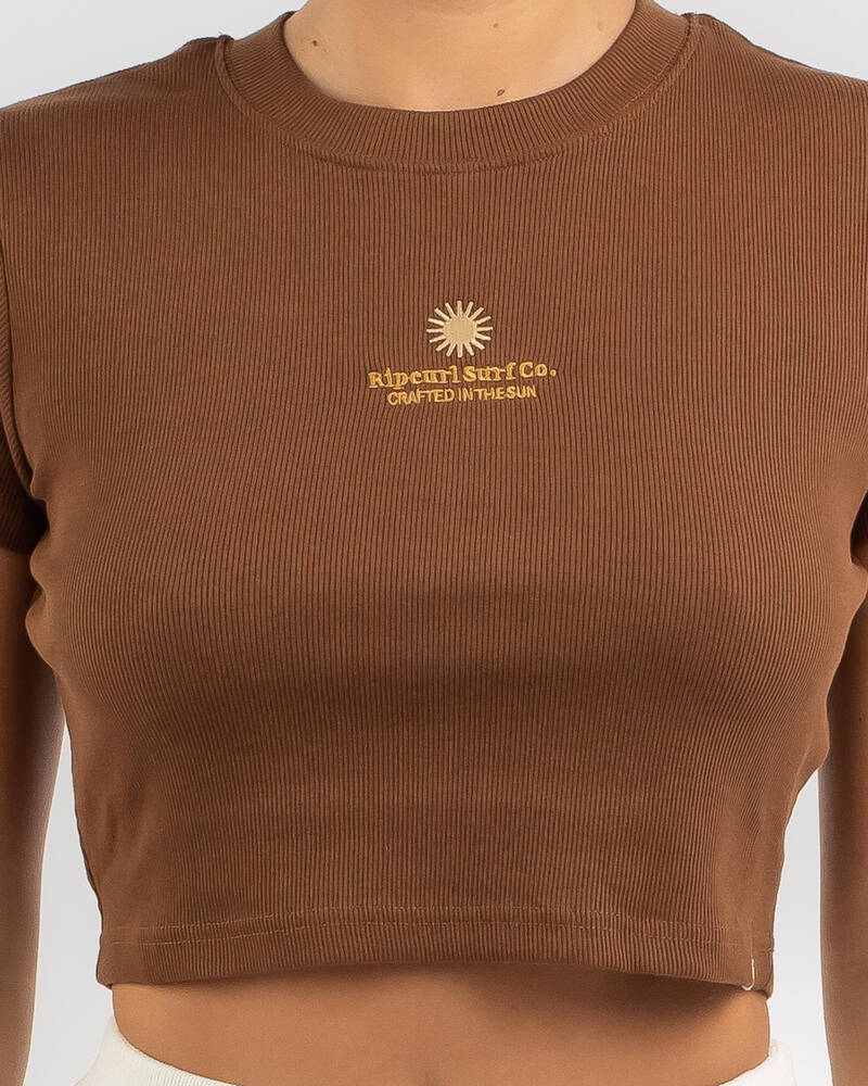 Rip Curl Kindred Palms Baby Tee for Womens