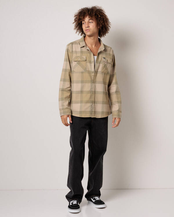 RVCA That'll Work Flannel Long Sleeve Shirt for Mens