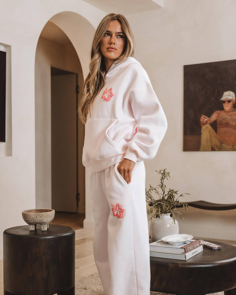 Malibu Lounge Malibu Lounge Hibiscus Sweatpants for Womens