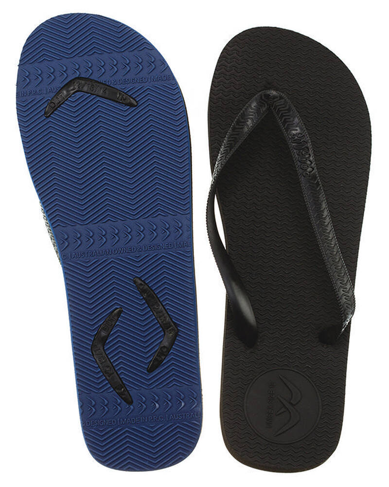 Willi Clothing And Footwear Boomerang Thong Blk/blue for Mens