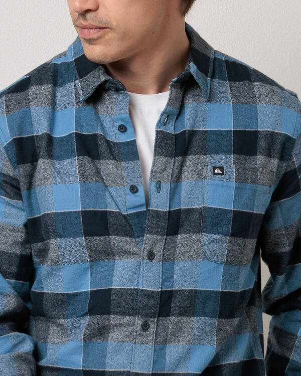 Quiksilver Motherfly Plaid Long Sleeve Shirt for Mens