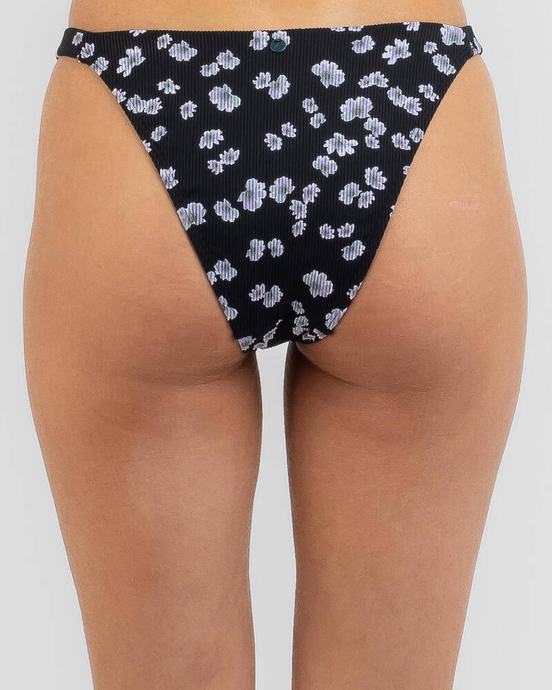 Rusty New Romantics Midi Side Tab Bikini Bottom for Womens
