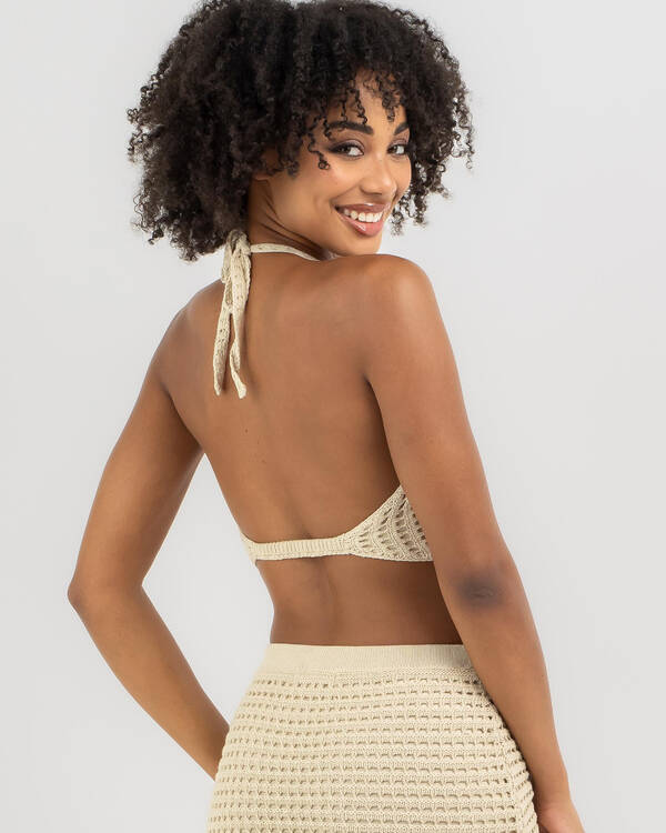 Mooloola Aruba Crochet Halter Top for Womens