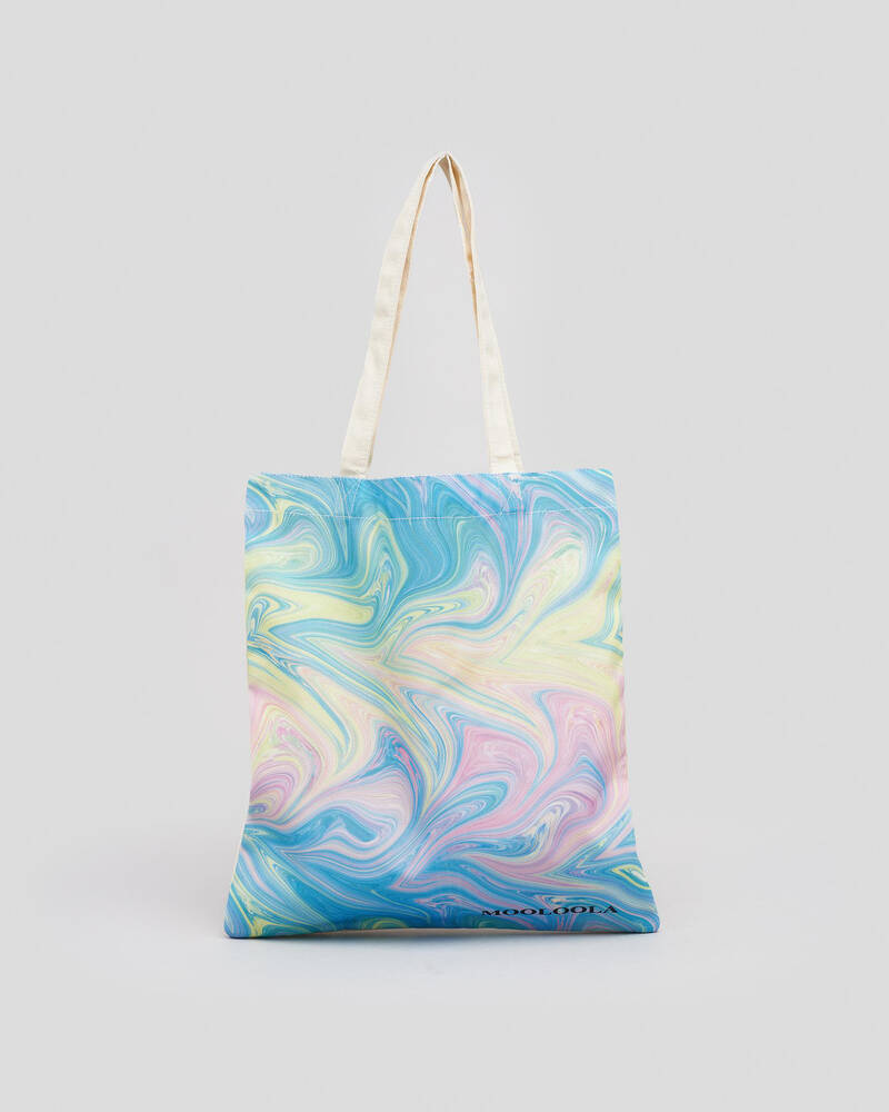 Mooloola Rainbow Swirl Canvas Eco Bag for Womens