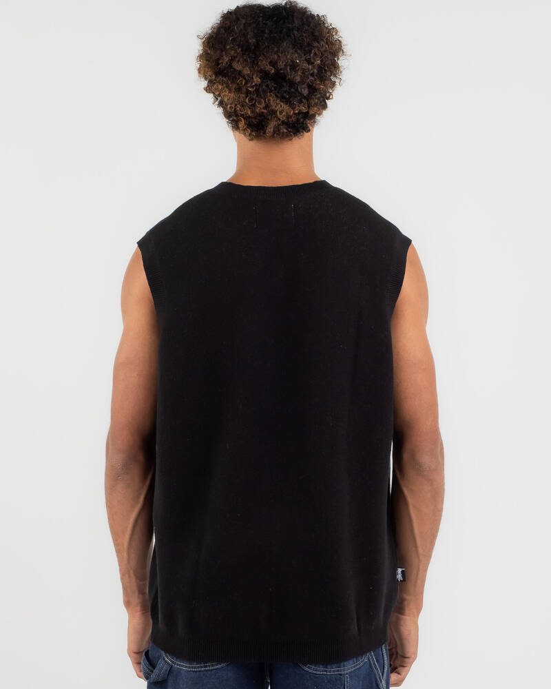 Stussy Smooth Stock Knitted Vest for Mens