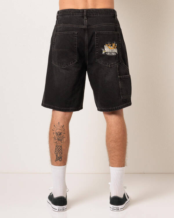 Worship Supplies On Leave Carpenter Jean Shorts for Mens