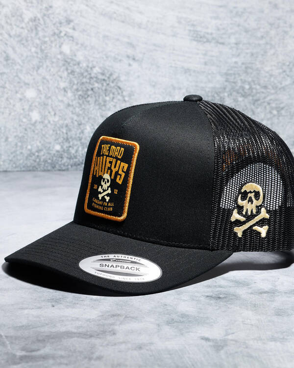 The Mad Hueys Caught FK Skull Twill Trucker Cap for Mens