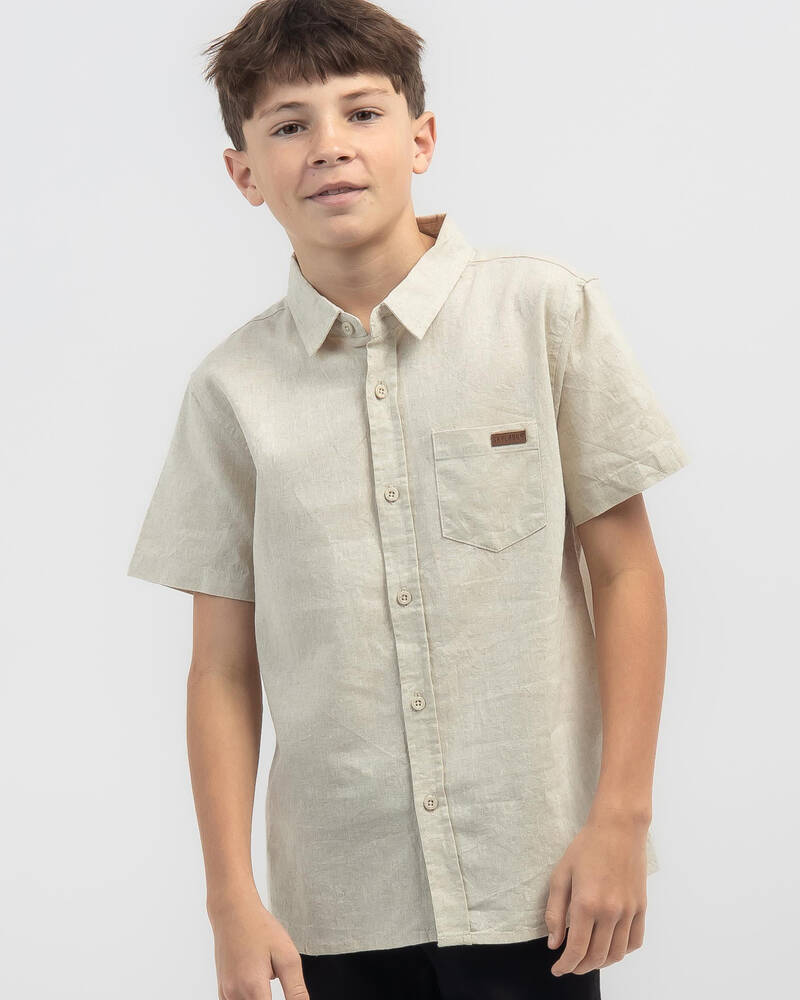Skylark Boys' Hemp Short Sleeve Shirt for Mens