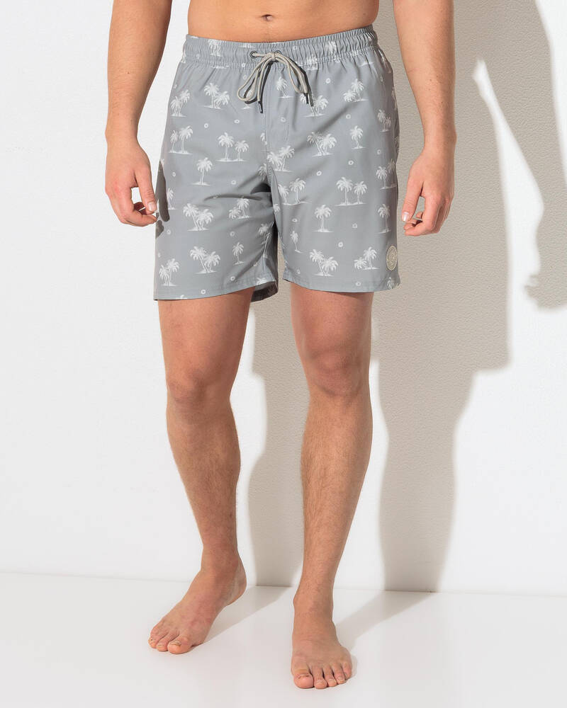Jacks Palm Grove Elastic Waist Board Shorts for Mens
