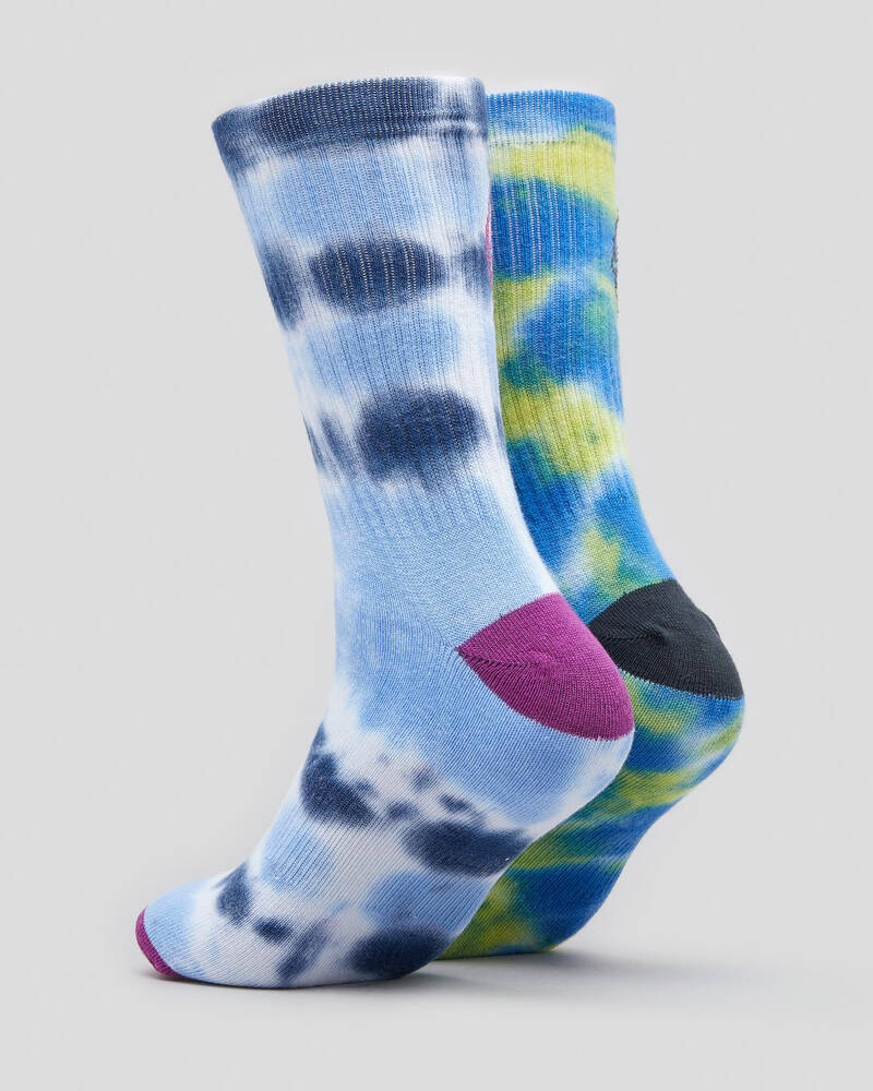 Santa Cruz Dye Dot Socks 2 Pack for Mens