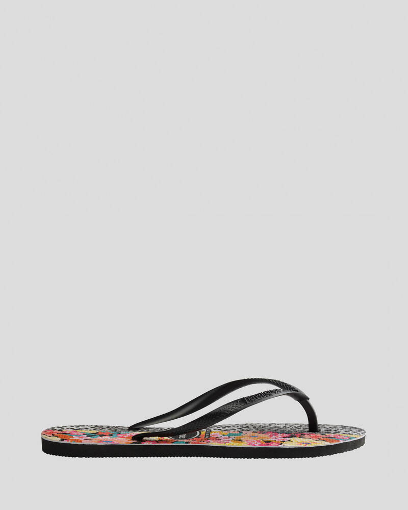 Havaianas Slim Print Mixed Thongs for Womens