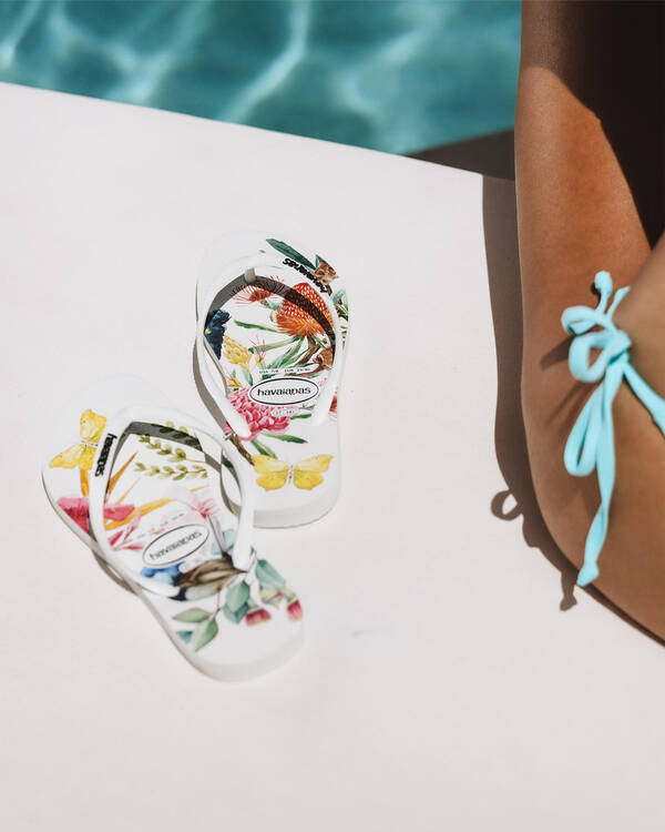 Kids' Slim Flora Thongs