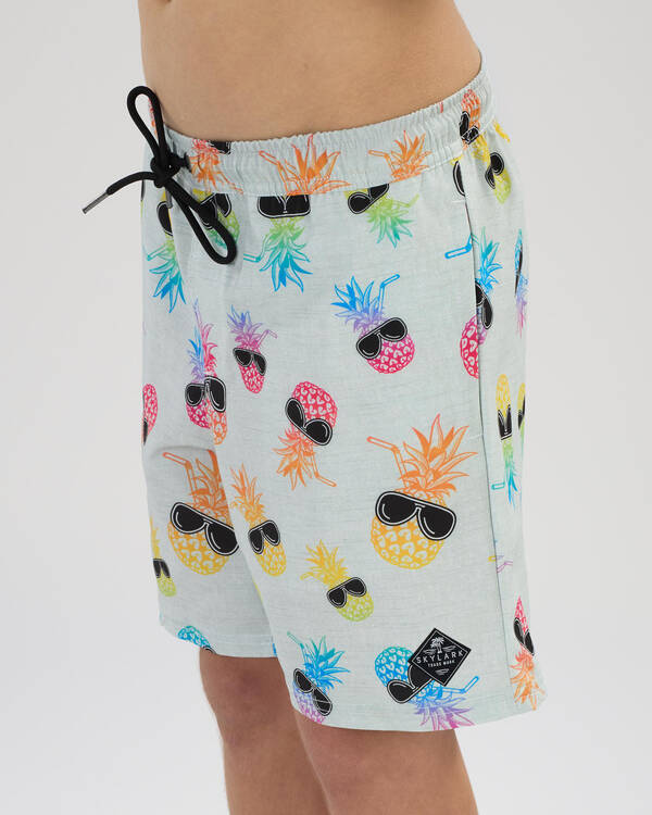 Boys' Scene Elastic Waist Shorts
