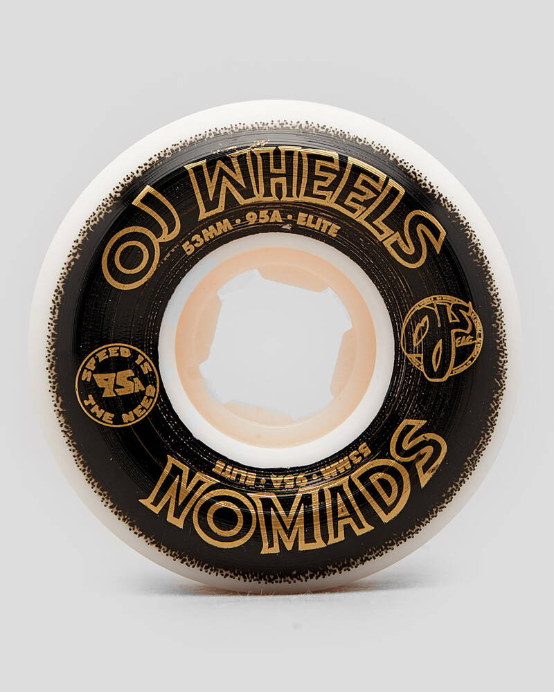OJ WHEELS Elite Nomads 95A 53mm Skateboard Wheels for Unisex