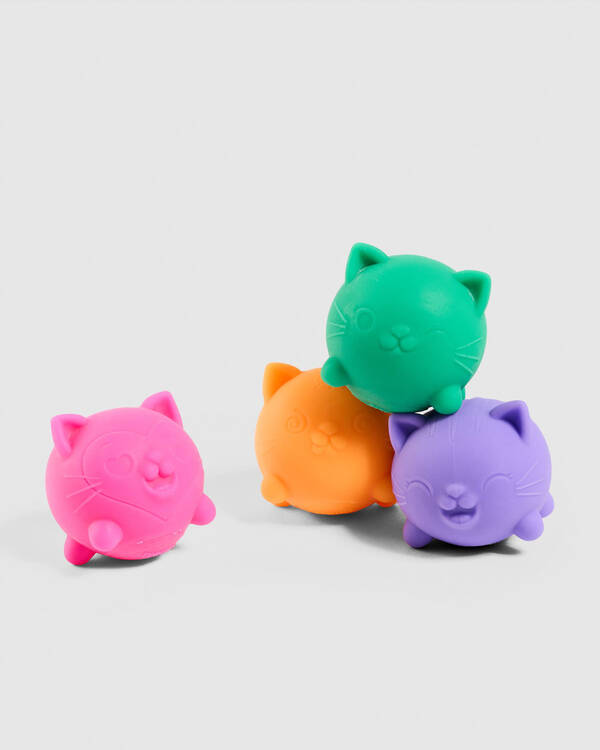 Schylling Nee Doh Cool Cats Teenie NeeDoh 4 pack for Unisex