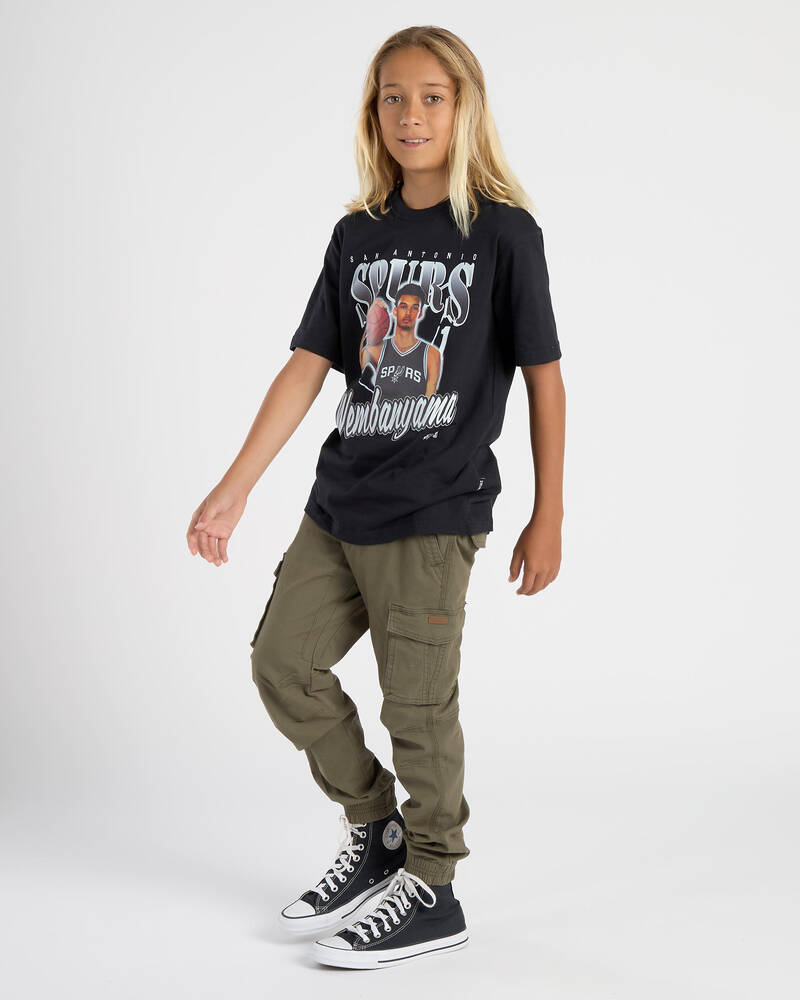 NBA Boys' Wembanyama Floyd Vintage T-Shirt for Mens