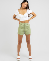 Mint Vanilla Bailee Shorts for Womens image number null