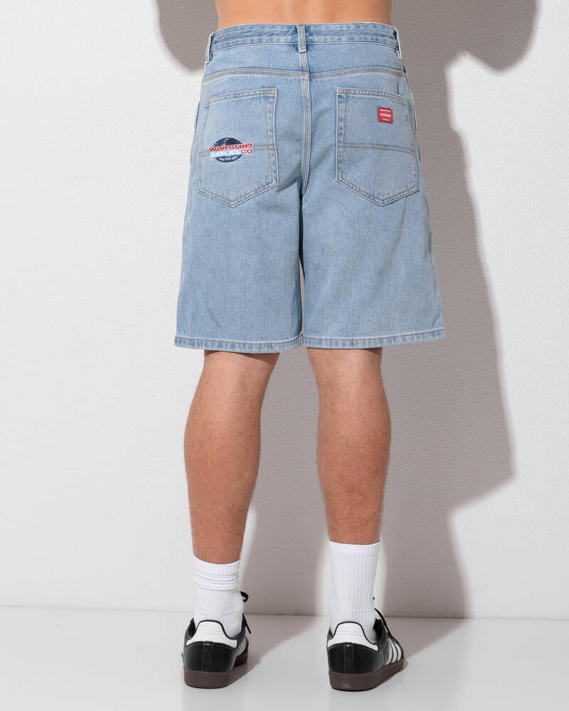 Worship Supplies Globo Big Dawg Jean Shorts for Mens
