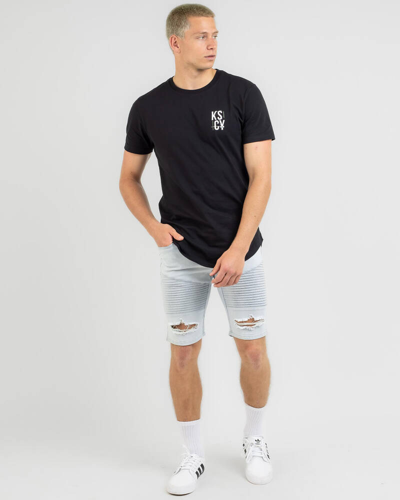Kiss Chacey Hearts Dual Curved T-Shirt for Mens
