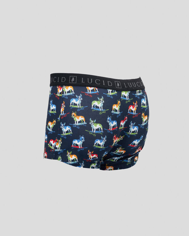 Lucid Boys' Skate Dog Fitted Boxers for Mens