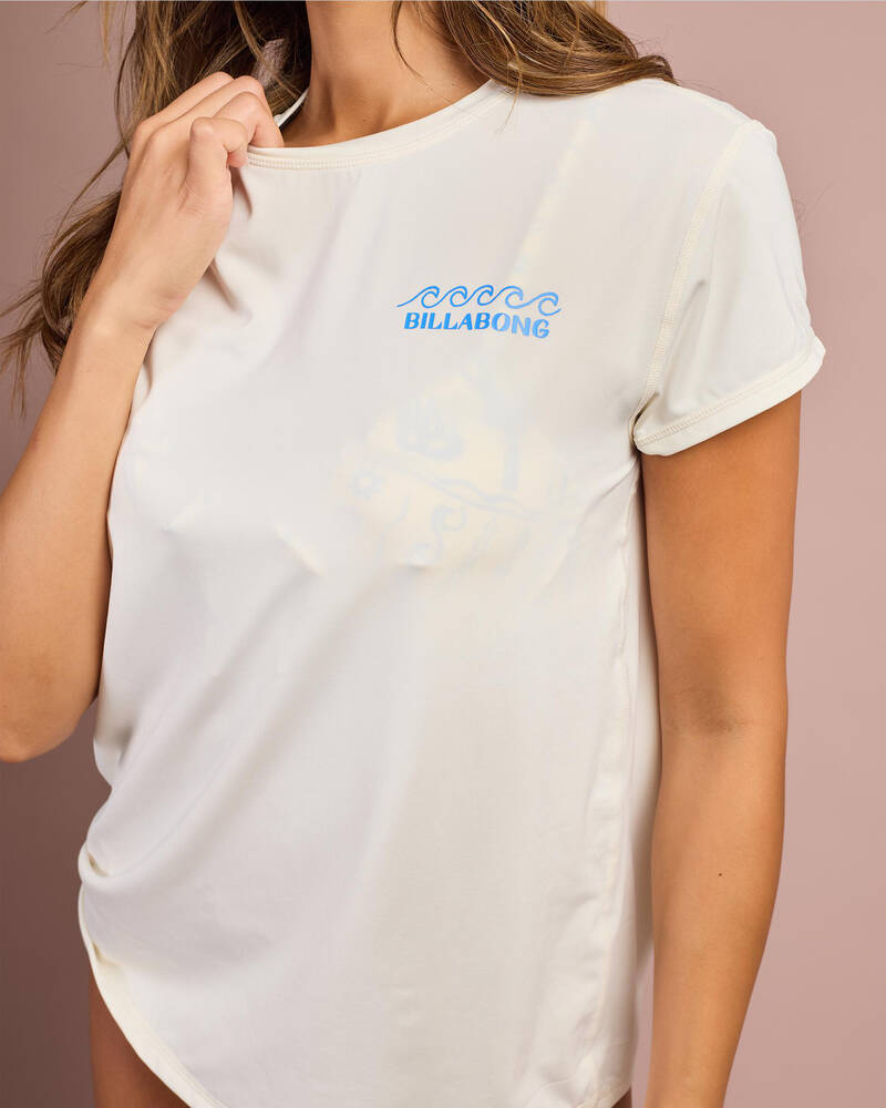 Billabong Find Me Sundays Cap Sleeve Rash Vest for Womens